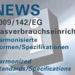 Harmoniserte Normen zur Richtlinie 2009/142/EG über Gasverbrauchseinrichtungen